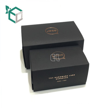 recycled black cardboard packaging tea cup paper gift box